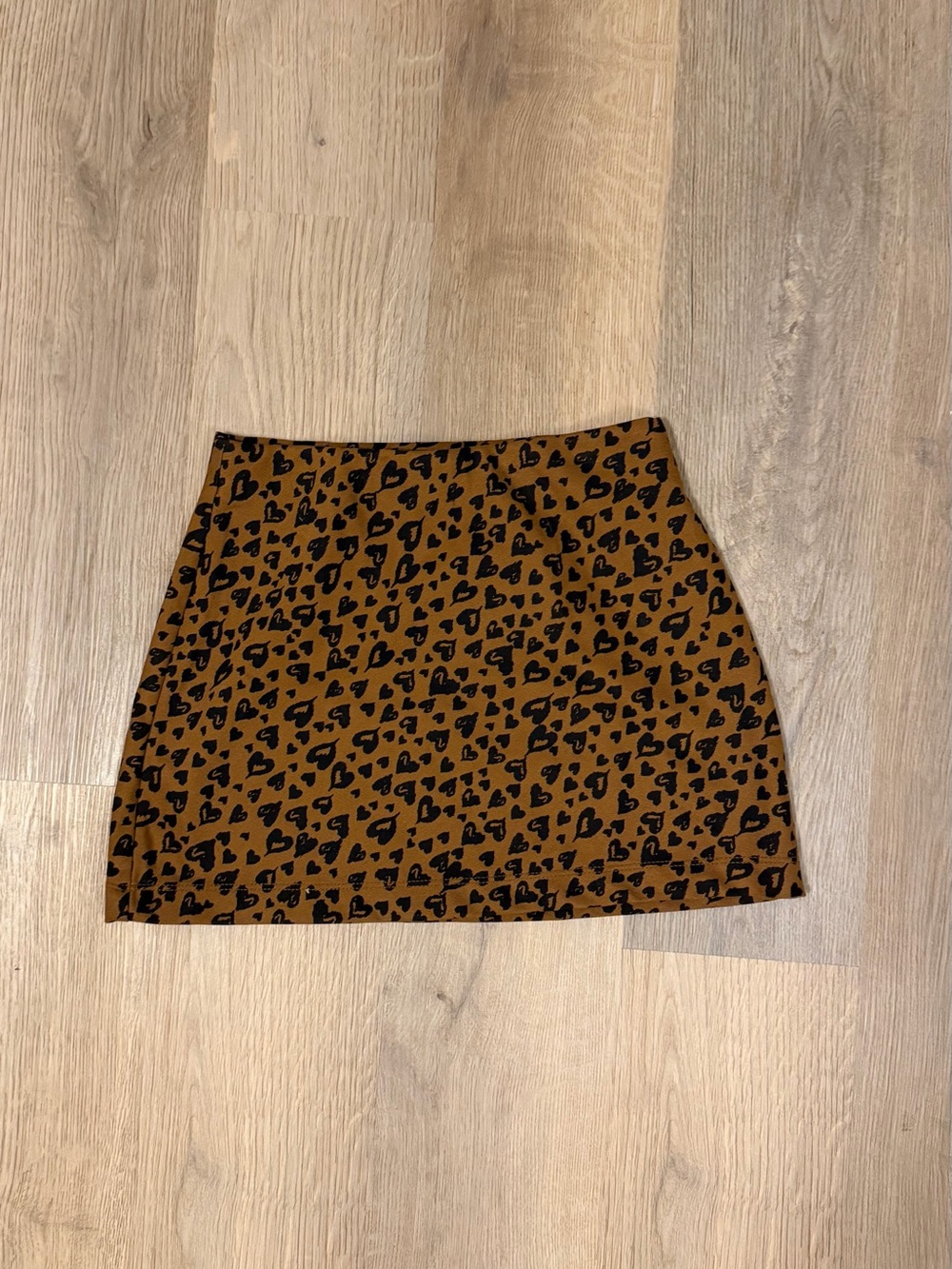 Old Navy Girls Heart Print Skort Brown Black Size M 8